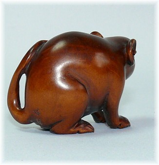 японская подписная нэцка Крыса