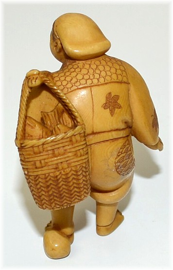 японская нэцка из слоновой кости, конец эпохи Эдо