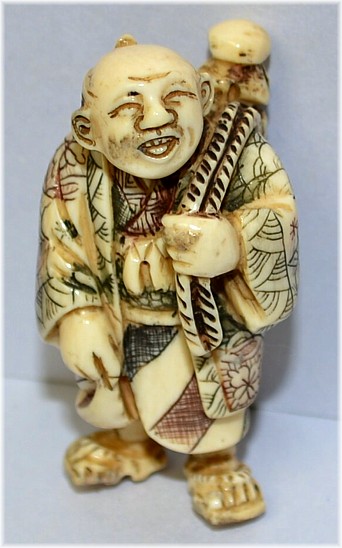 японская нэцка из слоновой кости, эпоха Мэйдзи