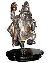 статуэтка Царь Обезьян, статуэтка, сплав серебра, Япония, 1900-е гг.