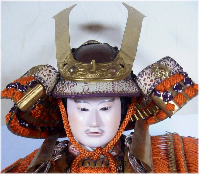 японская антикварная кукла Сёгун