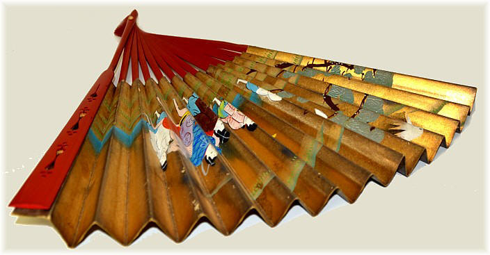 японский традиционный веер кабуки