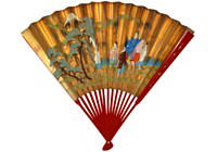 японский традиционный веер театра кабуки, 1920-е гг.