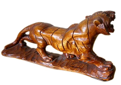 Тигр, скульптура из дерева, Япония, 1930-40-е гг