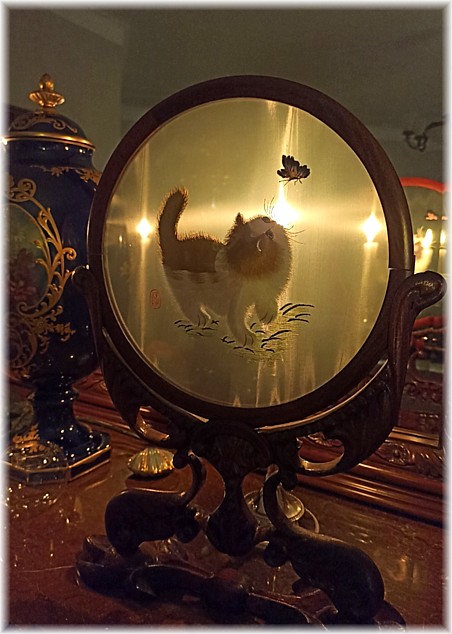 шелковый экран миракли с вышивкой для рассеивания света, 1950-е гг. , Япония