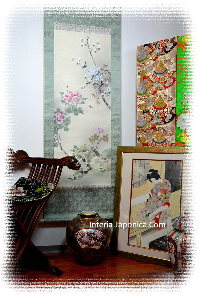 японские картины, рисунки, предметы японского интерьера