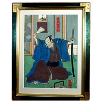 японская старинная гравюра-укие-э Утагава Тоёкуни (1777-1835)