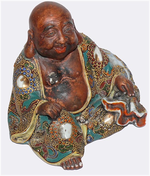 ХОТЭЙ, японский Бог богатства, антикварная японская статуэтка