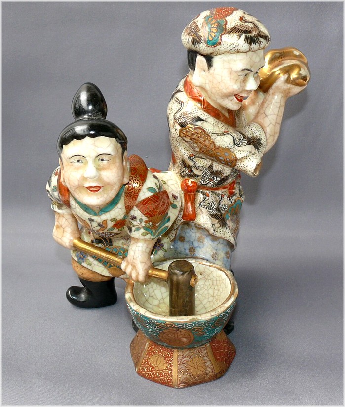 японская антикварная статуэтка САЦУМА, эпоха Эдо