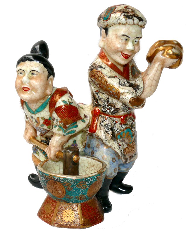 японская антикварная статуэтка САЦУМА, эпоха Эдо