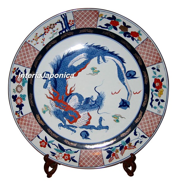 фарфоровое интерьерное блюдо, Япония