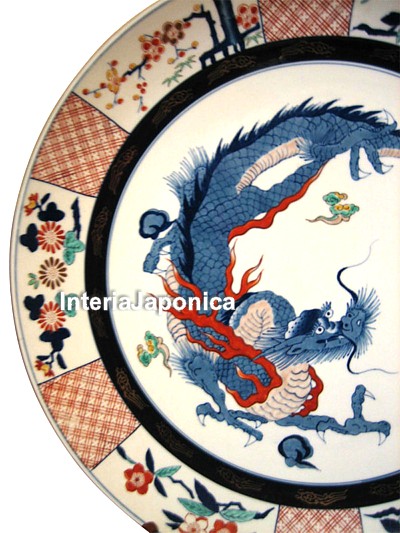 фарфоровое интерьерное блюдо, Япония