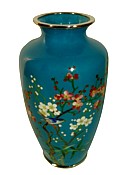 японская эмалевая ваза, 1900-е гг.