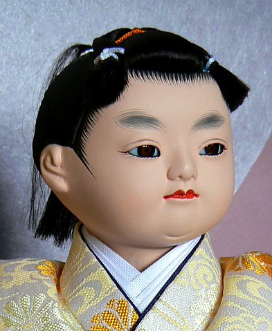 japanese traditional doll of the young samurai
