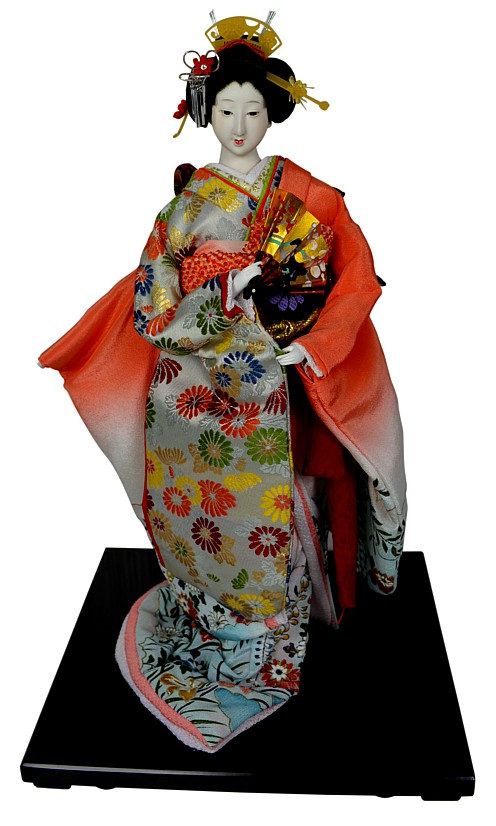 Japanese collectible doll dresses with wonderful kimono