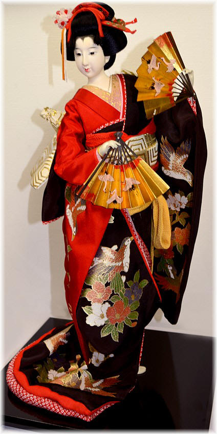 Japanese collectible doll dresses with wonderful kimono
