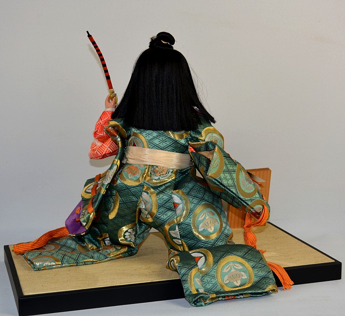 Japanese doll of a young samurai, 1960's, Kyoto