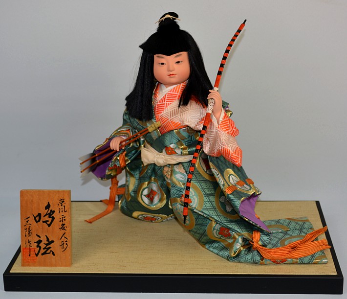 japanese doll of a young samurai, Kyoto, 1960's