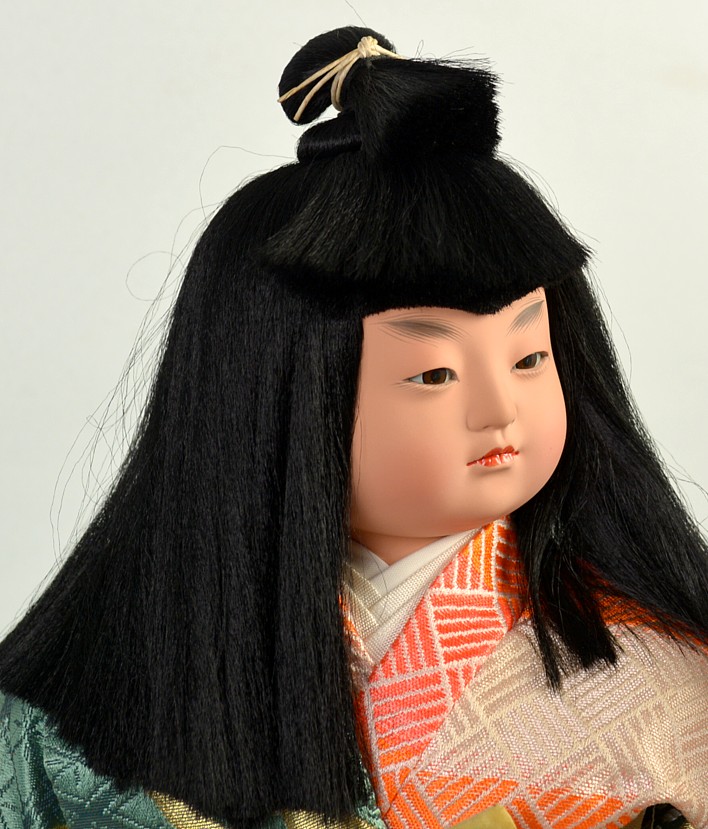 japanese doll of a young samurai, Kyoto, 1960's. The Japonic Online Store