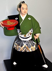 samurai warrior, japanese clay figurine. The Japonic Online Store