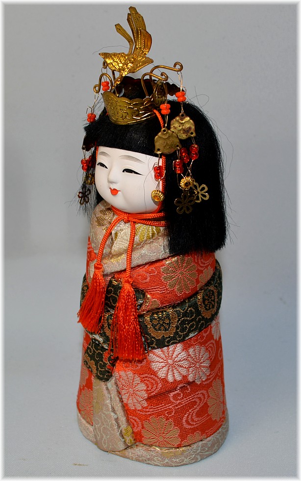 japanese traditional kimekomi doll, 1960's