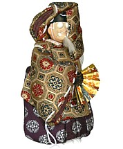 Japanese traditional  doll of Okina, Noh Theatre Mask