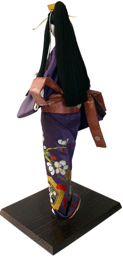 Japanese antique doll of long hair beauty, 1950's