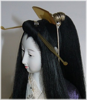 Japanese antique doll of long hair beauty, 1950's