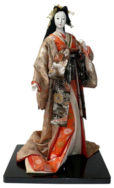 Japanese traditional Oiran doll, 1930's