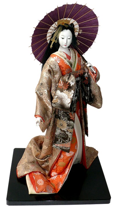 Japanese traditional Oiran doll, 1930's