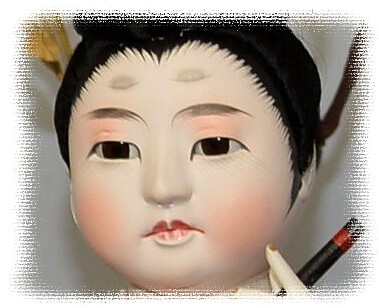 japanese antique doll of a prince Yositsune 