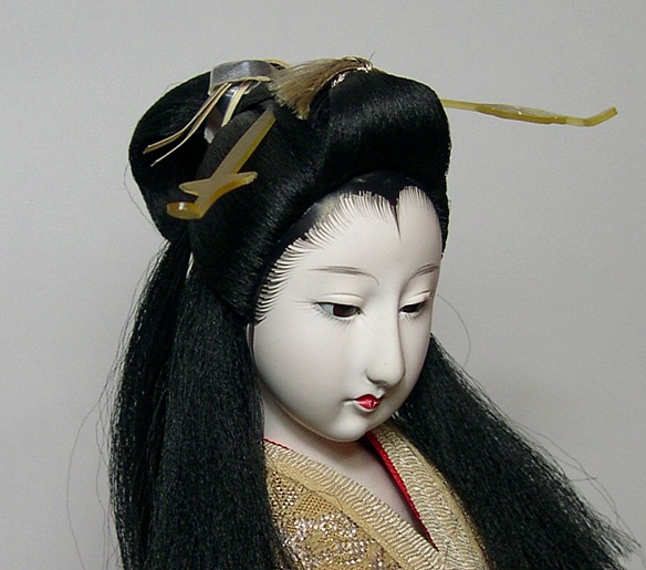 japanese antique doll of a noble lady, 1920's