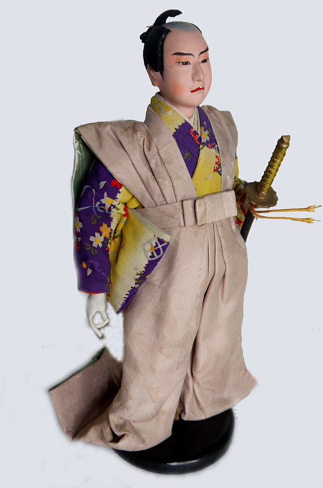 Japanese antique samurai doll 