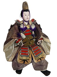 Japanese samurai warrior lord doll of Maruhei, 1920's