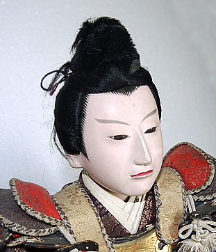 Samurai warrior lord,  antique japanese doll, 1920's