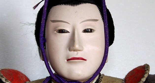 samurai warrior lord,  antique japanese doll, 1920's