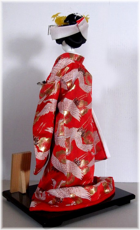 Japanese wedding kimono doll, 1960's