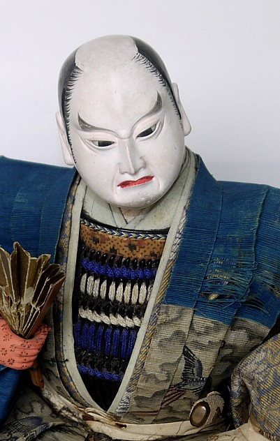samurai warrior lord, Japanese antique doll, 1900's