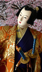 japanese samurai traveler doll, 1930's. The Japonic Online Shop