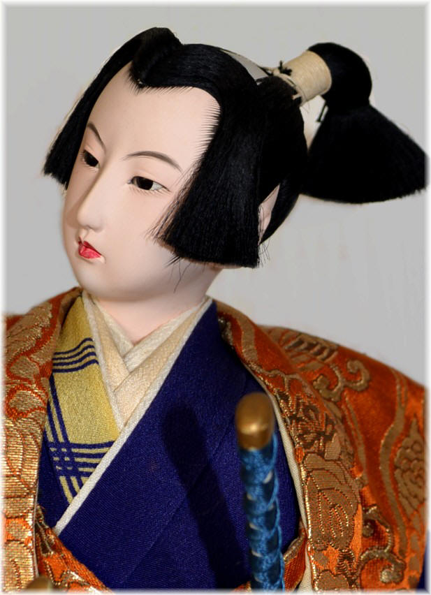 japanese antique samurai doll, 1930's