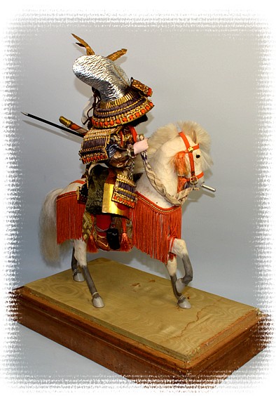 japanese samurai doll, antique