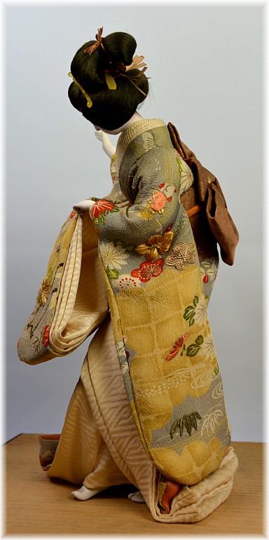 japanese antique doll of a dancing lady 
