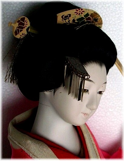 japanese antique geisha doll, 1920's