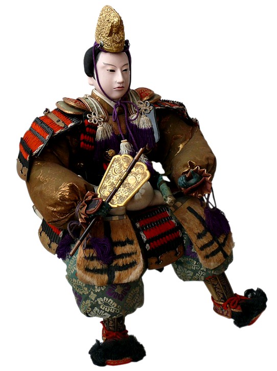 japanese  doll of a samurai warrior