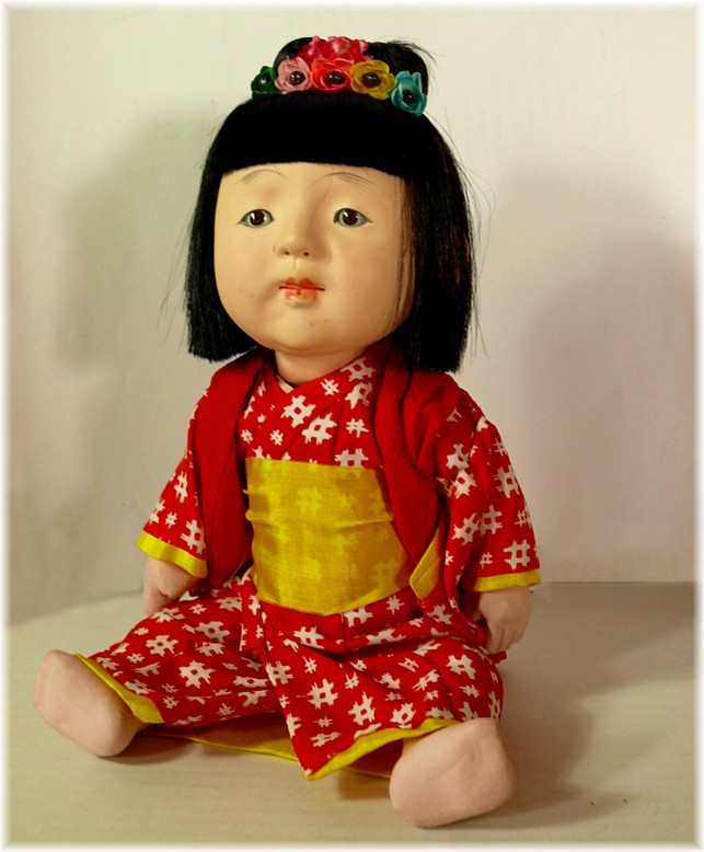 japanese traditional ichimatsu doll, 1920's