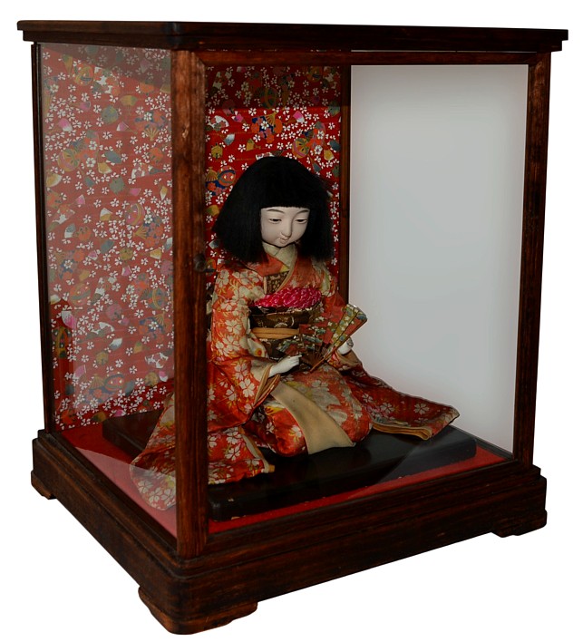 japanese antique doll of a girl, 1920's