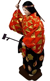 japanese unique doll of Noh Character with mask. The Japonic Online Store