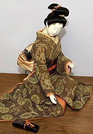 japanese antique doll, Meiji period