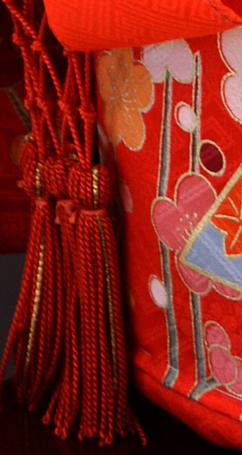 Japanese doll kimono detail