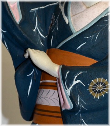 Japanese traditional doll. Detail